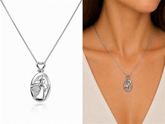 Collana Cianfrone Gioielli Donna in Oro Diamante 0.03 Ct COOR-52-198 - COOR-52-198